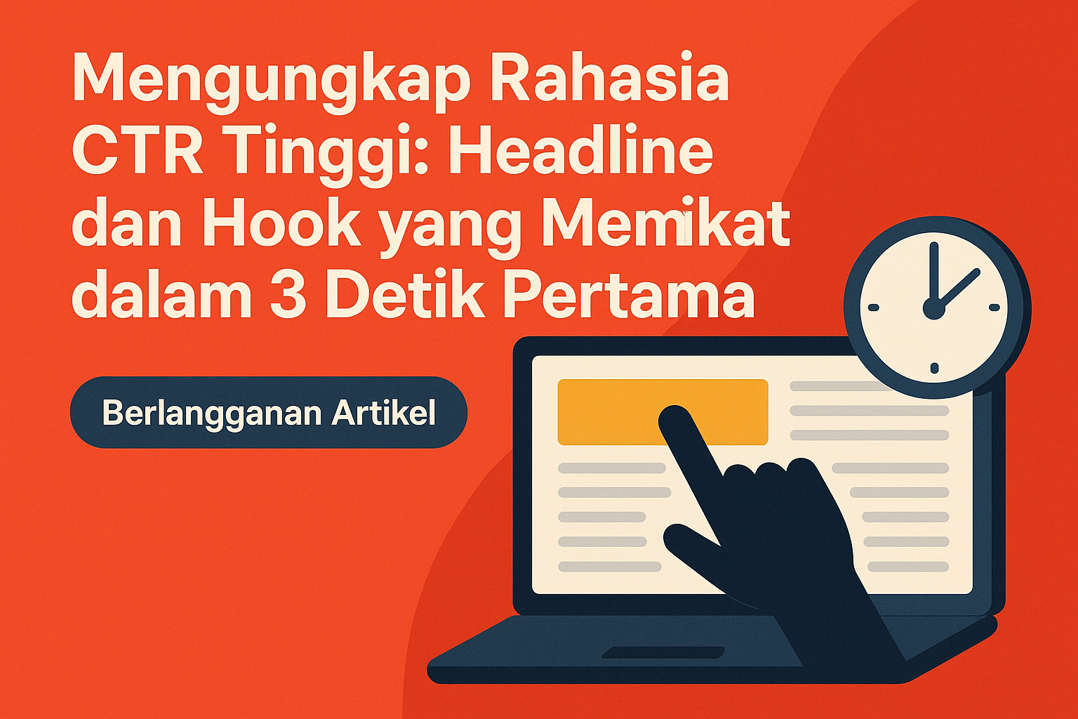 image of Mengungkap Rahasia CTR Tinggi: Headline dan Hook yang Memikat dalam 3 Detik Pertama